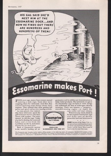 1937 seuss art - art, essomarine