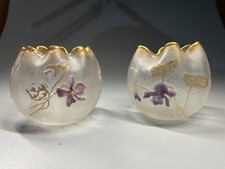 Legras. Stupenda coppia di vasi sferici.