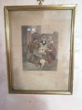 Antica stampa "Cries of London" dell'800 con cornice