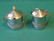 SET TRACANZAN ALFA VINTAGE ZUCCHERIERA + LATTIERA IN ACCIAIO INOX 18/10. BQ73