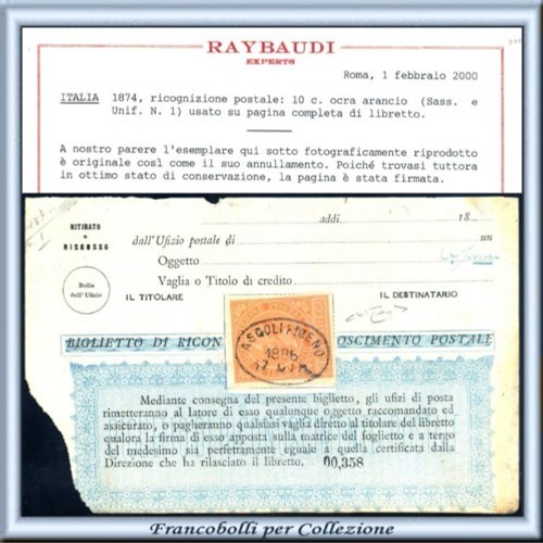 1874 italia regno ricognizione - 1874,
