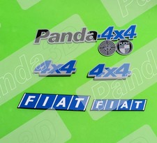 KIT TARGHETTA FIAT PANDA 141 84/03 4x4 trekking climbing LOGO STEMMA EMBLEMA