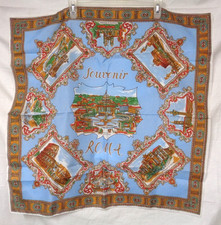 Vtg SOUVENIR ROMA Scarf ~ 27"