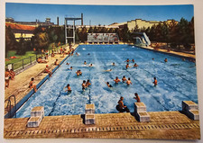 Cartolina Busto Arsizio Piscina Comunale Anni '60 non viaggiata