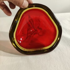  Vetro Murano Rosso E Ambra