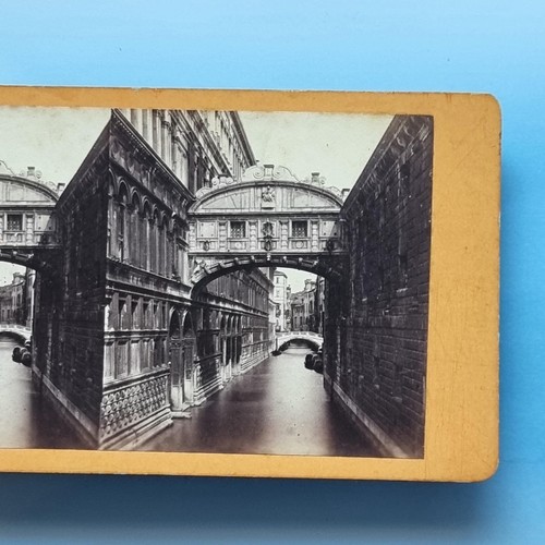 Venice stereoview c1870 real - venice,