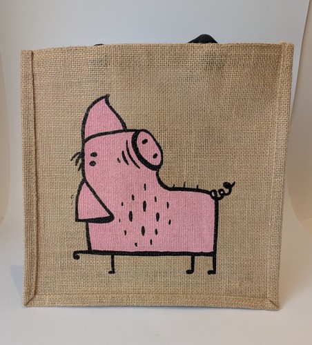 Borsa tote juta - borsa, rosa