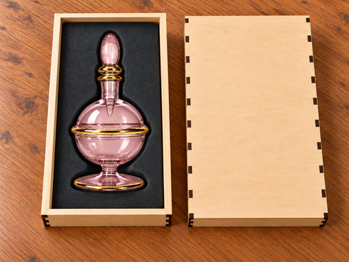 Bottiglia profumo tappo vetro
