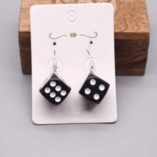 Orecchini Dado Nero - Pendente