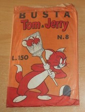 ED. CENISIO  BUSTA FUMETTI DA  £  150  BUSTA  TOM E JERRY  N°  8  ORIGINALE  !!!