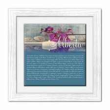 Quadro mattonella Ceramica Modern 29x29 cm con significato del nome Alberta