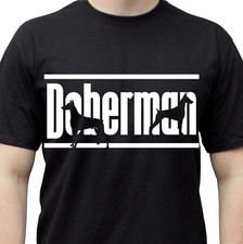 Doberman pinscher t shirt nera