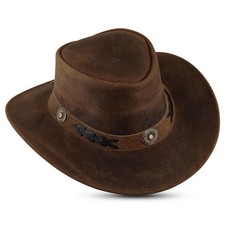 Cappello da cowboy in pelle