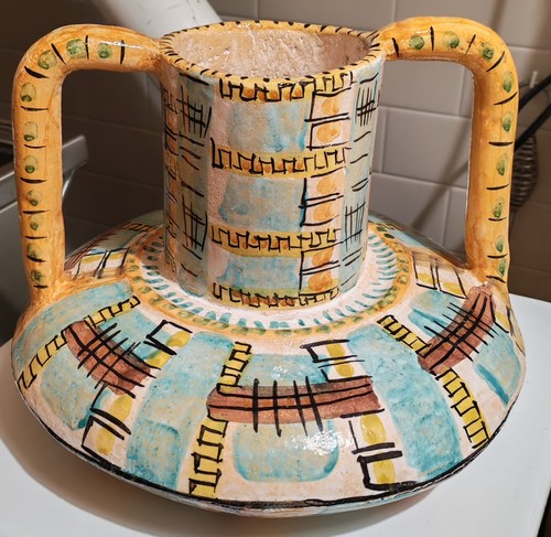 Germano masetti vaso maiolica - germano,