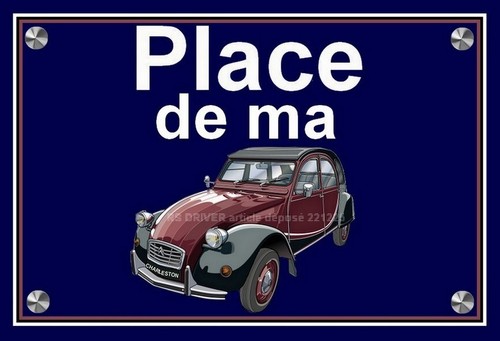 Plaque place ma citroën - ma,