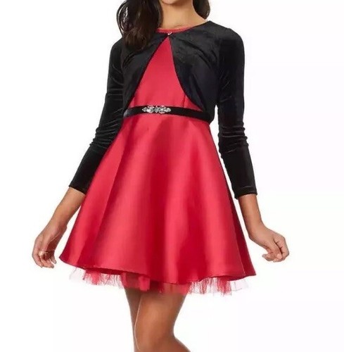 Abito rosso zunie bambina - rosso,