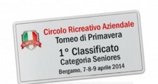 Targhetta metallo per coppe - in,