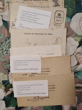 6 PIEGHI  PRIGIONIERI DI GUERRA ITALIANO IN  INDIA E NAPOLI-USA LEGGI