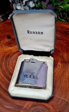 Ronson Whirlwind  IMPERIAL  Petrol Lighter & Free Art DECO Gents Cigarette Case