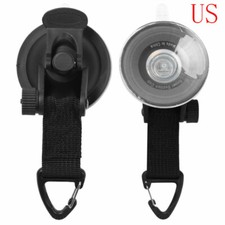 2 Ventose Resistenti Ganci di Legatura Forte Tenda Auto Parabrezza Barca Camper 5"