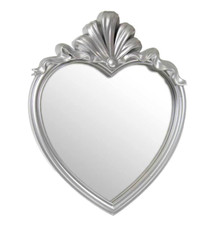 SPECCHIO CUORE DA PARETE MURO
