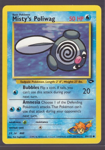 Pokemon misty poliwag 132 - pokemon, 89/132