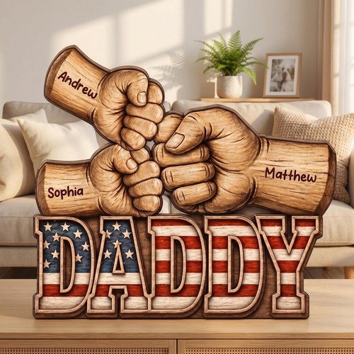 Blocco legno pop fist bumps - blocco,