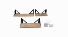 Set 3 Mensole Sospese in Legno