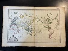 1812 Mappemonde acquaforte