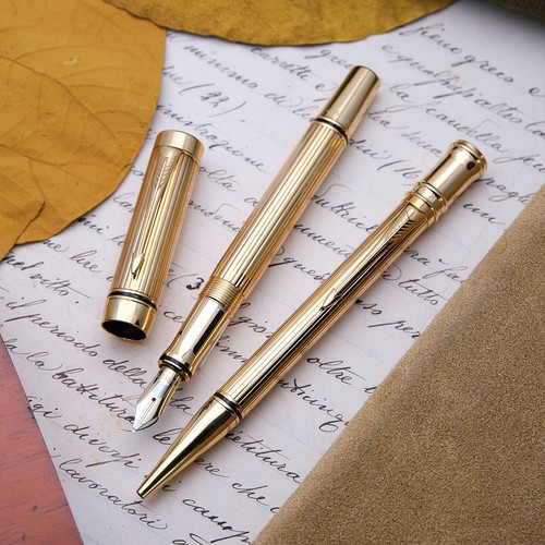 Parker brass duofold shop - brass,