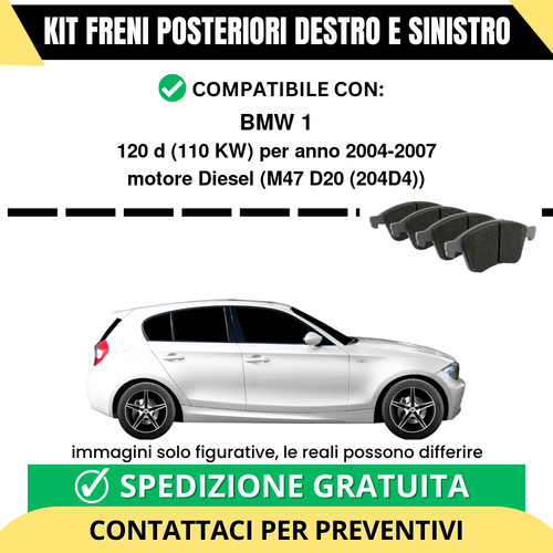 Pastiglie freno posteriori bmw - posteriori,