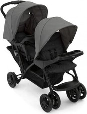 Stadium Duo - Passeggino Gemellare Pieghevole Tandem da 6 Mesi Titanium Graco