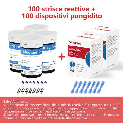 100 strisce glicemia - strisce,