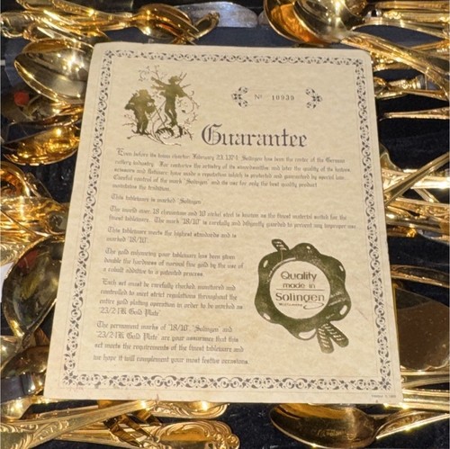 Solingen 24k gold plated - solingen, 23/24k