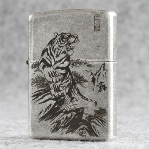 Accendino zippo 121fb argento - accendino,