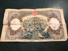 RARA Banconota 5000 lire L750