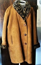 Giaccone shearling  montone rovesciato  vintage anni '80 real fur made in ITALY