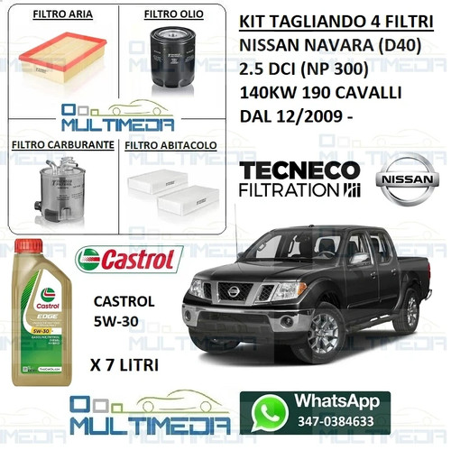 Tagliando filtri olio castrol - tagliando,