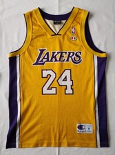 CANOTTA BASKET CHAMPION NBA VINTAGE LOS ANGELES LAKERS #24 BRYANT
