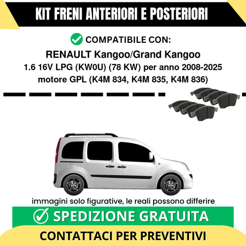 Pastiglie freno ant post - freno,