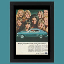 Anni ' 70  * Pubblicità Originale "Ford, Ford Capri" Cornice
