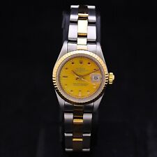Rolex Datejust lady steel gold ref 69173 automatic serviced + box