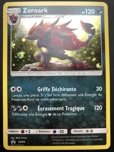Carte pokemon zoroark sm89 - pokemon,