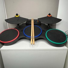 Xbox 360 Guitar Hero Drum Set + Drumsticks (TESTED) Batteria Musica World Tour