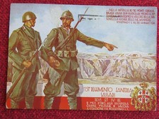 CARTOLINA VIAGGIATA ANNI 30-40 151° REGGIMENTO FANTERIA BRIGATA SASSARI WW2