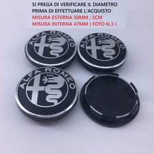 4 pz Coprimozzo ALFA ROMEO 147