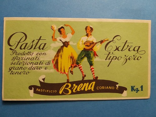 Etichetta pastificio brena - etichetta,
