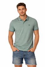 POLO UOMO RIFLE COTONE BOTTONI