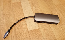 Hub USB C 8 in 1 con 4K HDMI, 3 USB 3.0, PD 87W, lettore SD/TF, RJ45 Gigabit