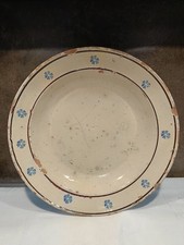 Antico Piatto in terracotta maiolica di Grottaglie Italia Meridionale
